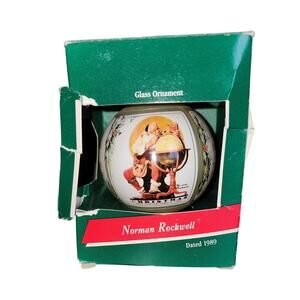 Vintage 1989 Hallmark Norman Rockwell Saturday Evening Post Ornament